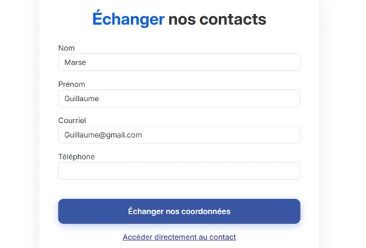 QR code et partage instantané